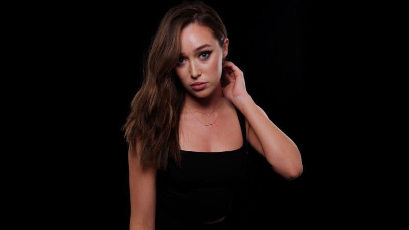 Alycia Debnam-Carey Black background Wallpaper