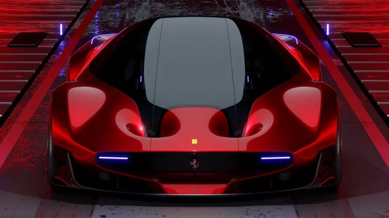 Ferrari Sports car 8K Wallpaper