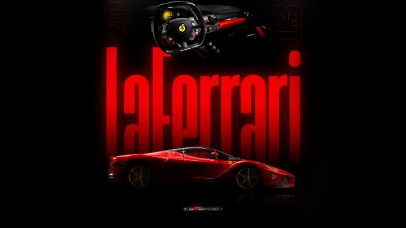 LaFerrari Dark aesthetic Wallpaper