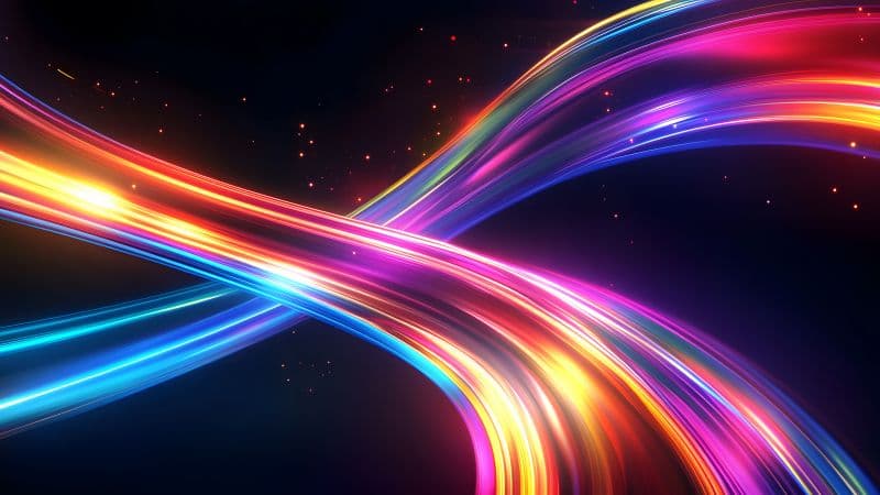 Infinity Neon trails Wallpaper