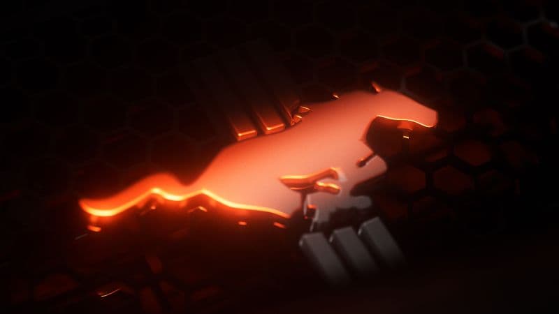 Ford Mustang 3D logo Wallpaper