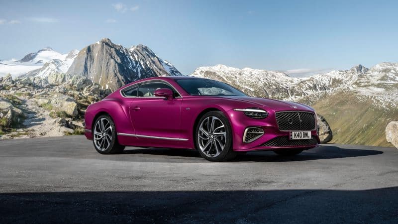 Bentley Continental GT Speed Purple aesthetic Wallpaper