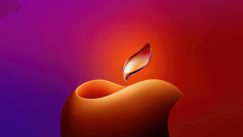 Diwali Apple logo Wallpaper