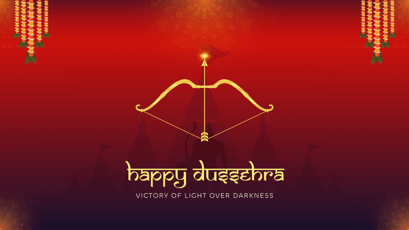 Happy Dussehra Aesthetic Wallpaper
