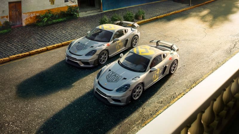 Porsche 718 Cayman GT4 RS TAG Heuer x Porsche Wallpaper