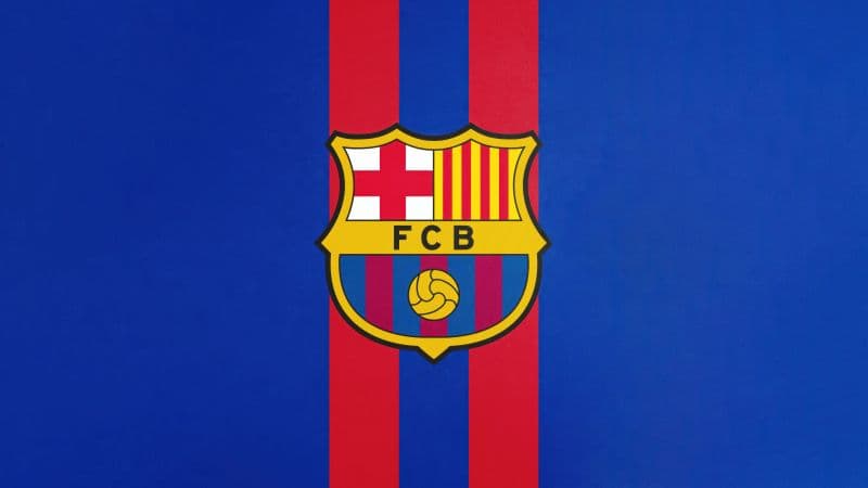 FCB Logo Blue background Wallpaper
