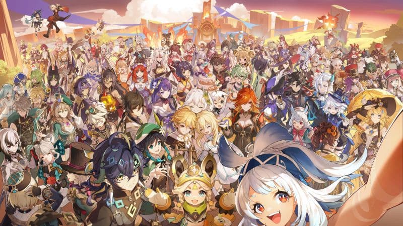 Genshin Impact Character art Wallpaper