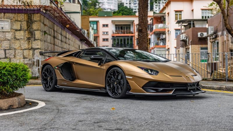 Lamborghini Aventador SVJ Roadster Sports car Wallpaper