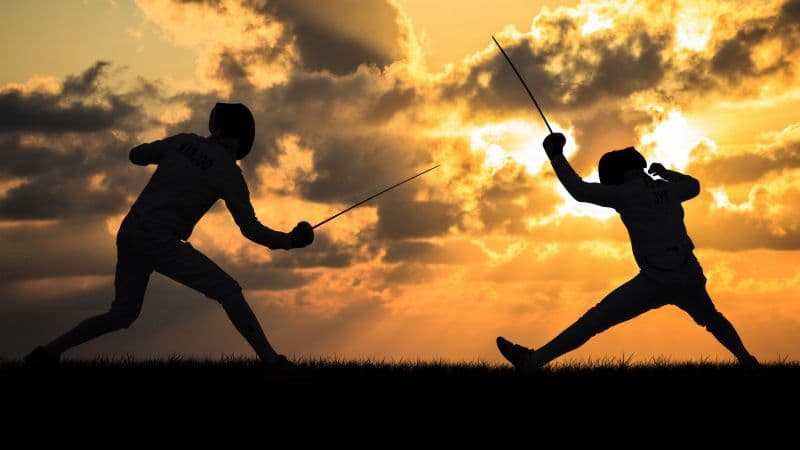 Fencing Sword fight Wallpaper