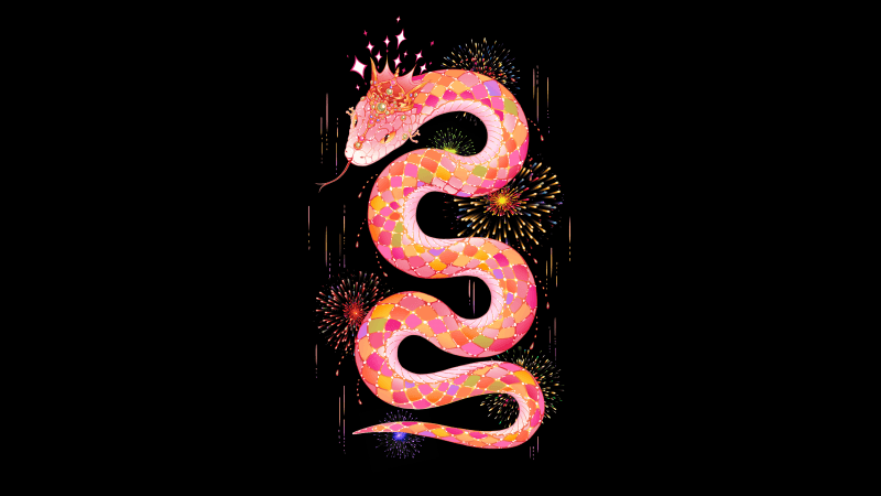 Year of the Snake 2025 Wallpaper