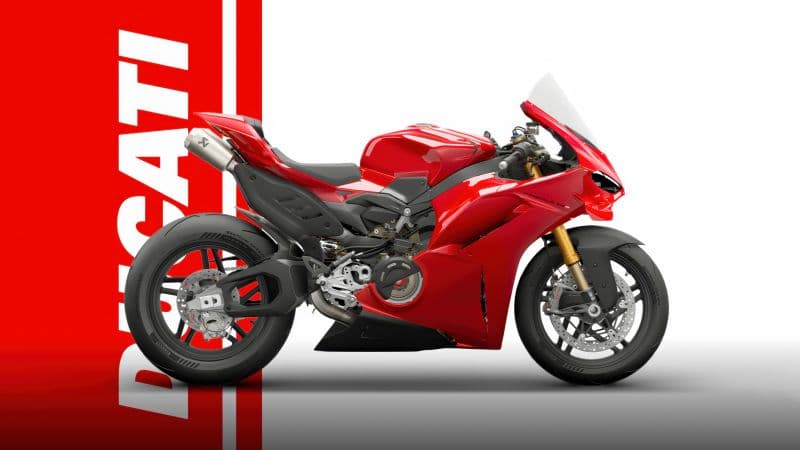 Ducati Panigale V4 S Red aesthetic Wallpaper