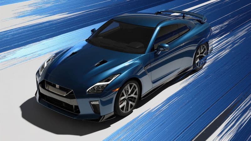 Nissan GT-R Blue aesthetic Wallpaper
