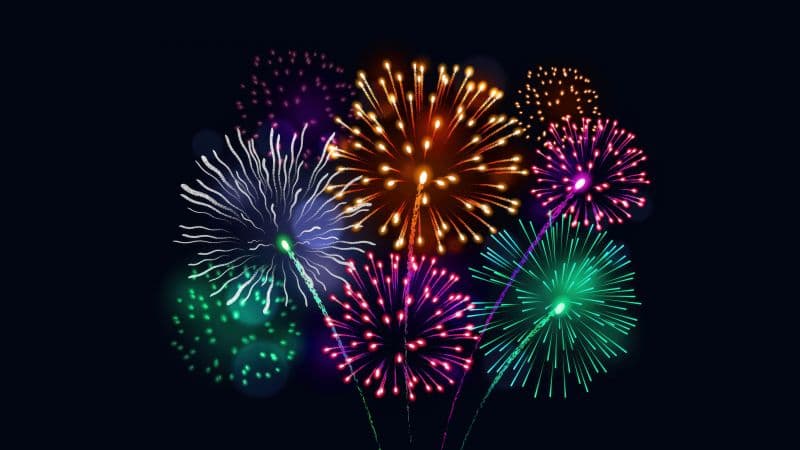 Colorful Fireworks Wallpaper