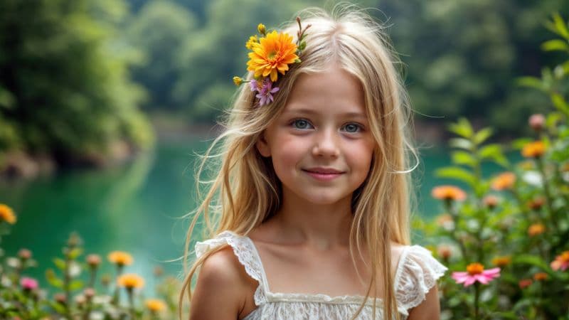 Smiling Cute Girl Wallpaper