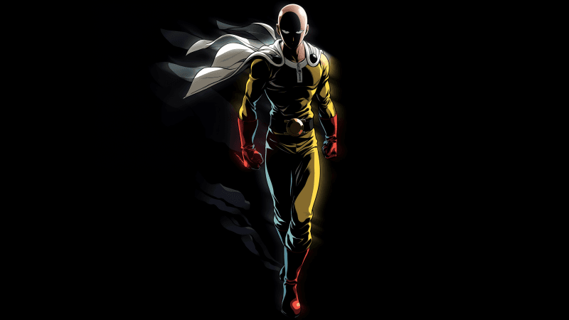 Saitama Dark aesthetic Wallpaper