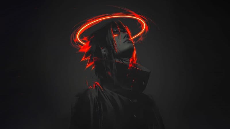 Sasuke Uchiha Dark aesthetic Wallpaper