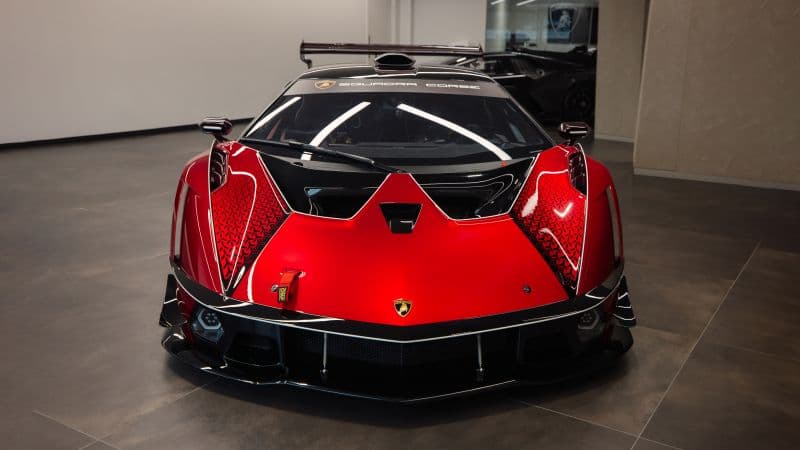 Lamborghini Essenza SCV12 Red aesthetic Wallpaper
