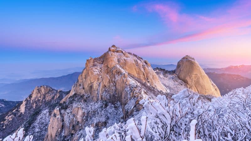 Bukhansan National Park Mountain Peak Wallpaper