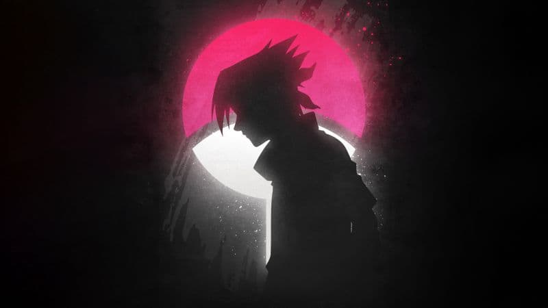 Sasuke Uchiha Glow in dark Wallpaper