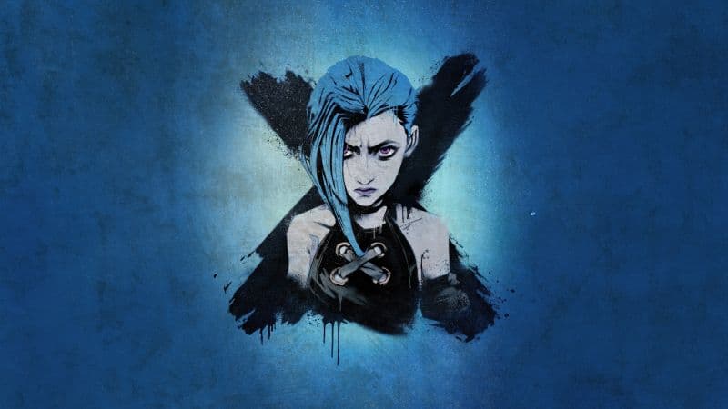 Jinx Blue aesthetic Wallpaper