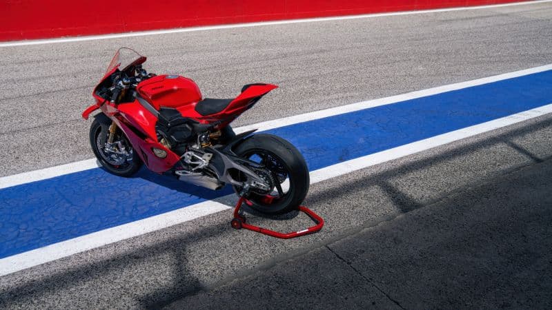 Ducati Panigale V4 Race track Wallpaper