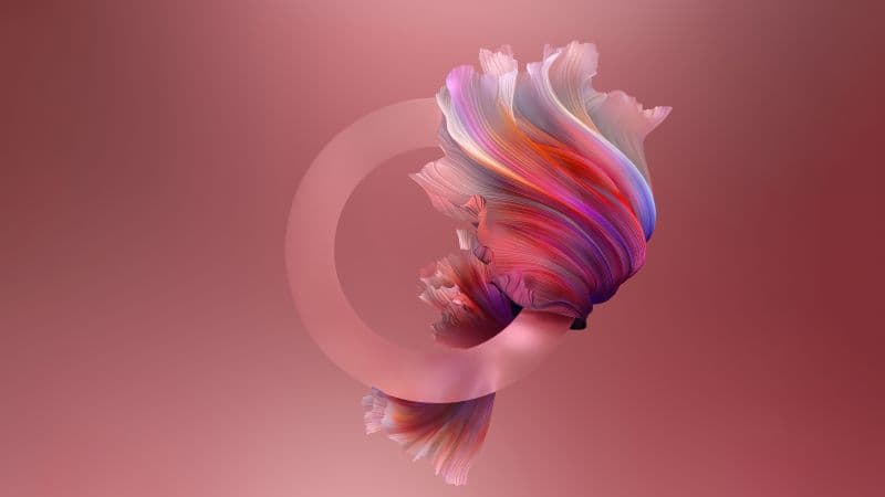 Pastel red Abstract design Wallpaper