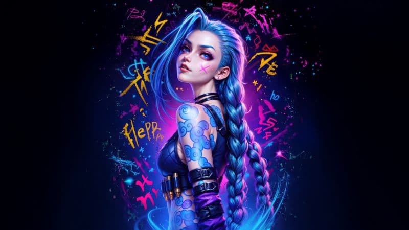 Jinx Colorful art Wallpaper