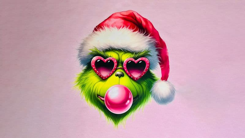 Preppy Grinch 5K Wallpaper