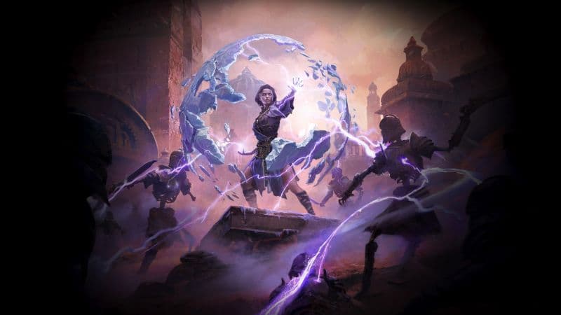 Path of Exile 2 Sorceress Wallpaper