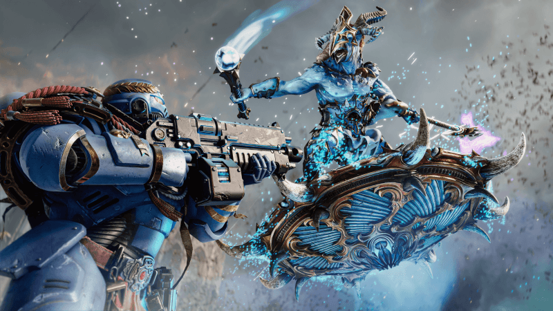 Warhammer 40K Space Marine 2 Tzaangor Enlightened Wallpaper