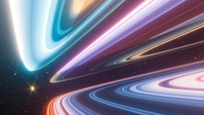Cosmic Light streaks Wallpaper