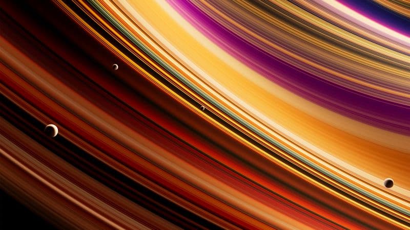 Celestial Planetary rings Wallpaper