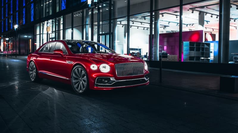 Bentley Flying Spur Red cars Wallpaper