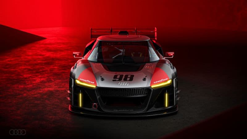 Audi R8 LMS GT3 Red aesthetic Wallpaper