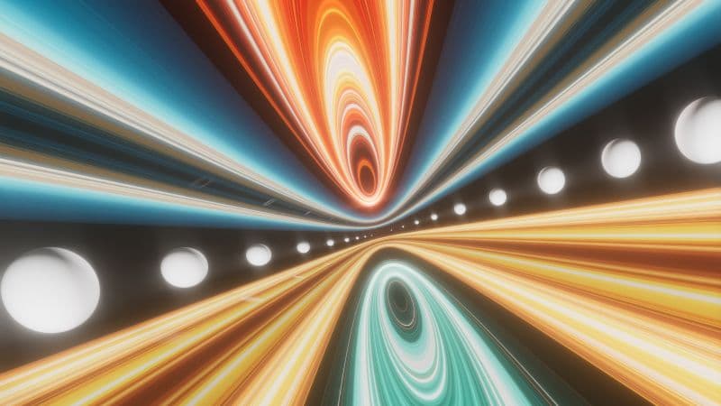 Futuristic Light streaks Wallpaper