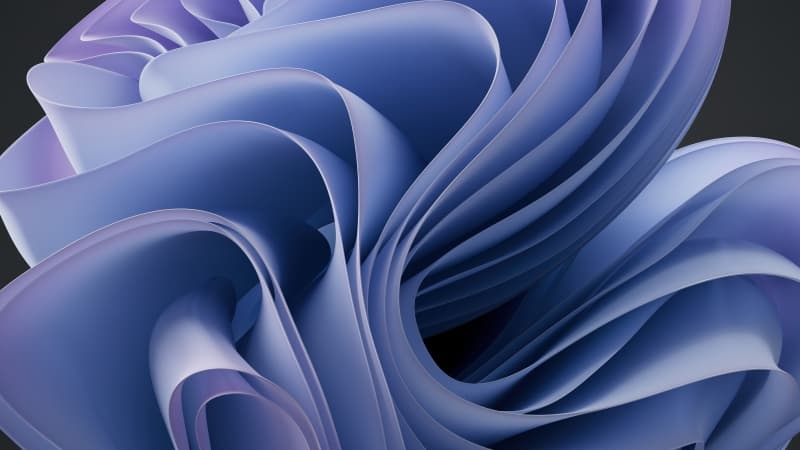 Windows 11 Blue purple abstract Wallpaper