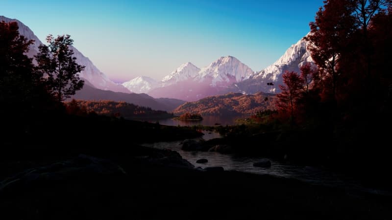 Mountain range Landscape Wallpaper