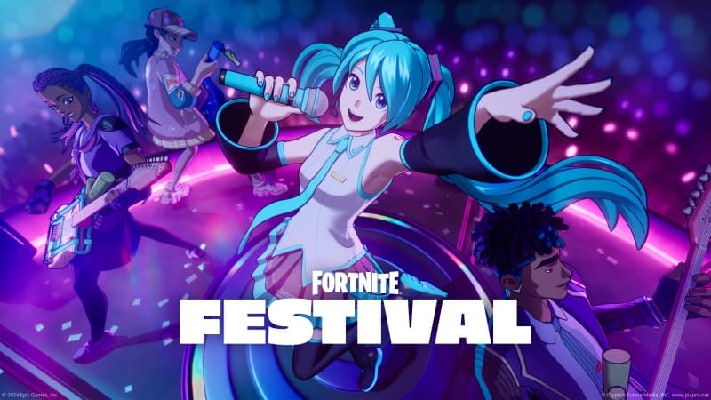Fortnite Festival Hatsune Miku Wallpaper