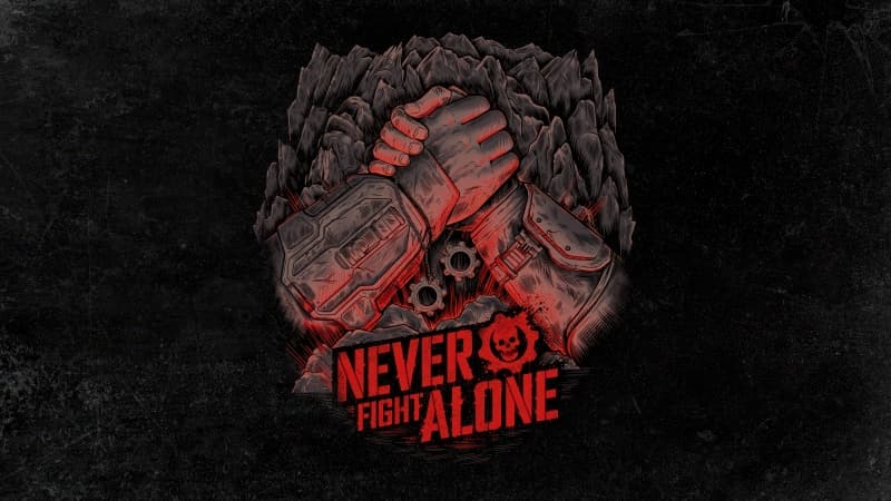 Gears of War Never Fight Alone Wallpaper