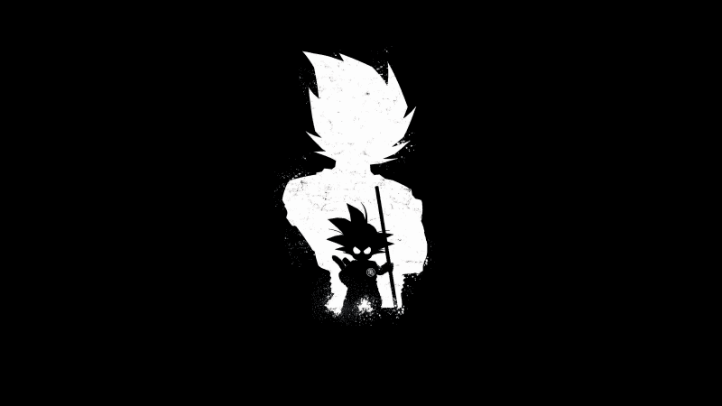 Goku Black and White Wallpaper