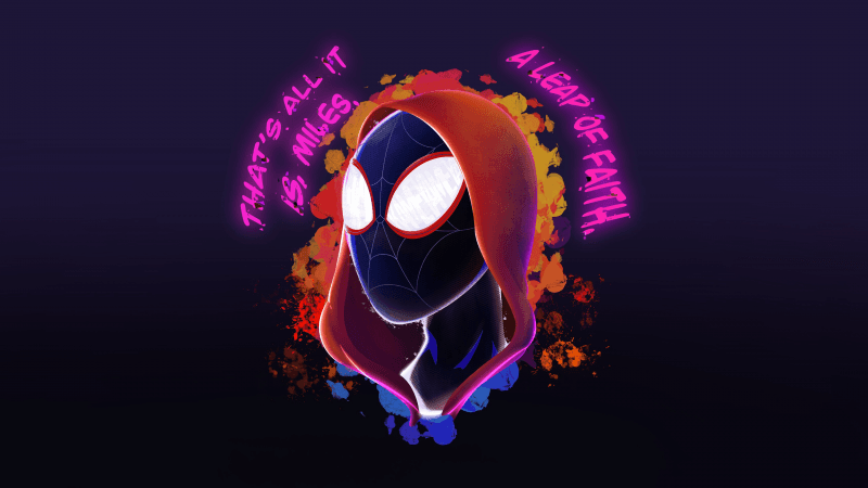 Miles Morales Leap of Faith Wallpaper