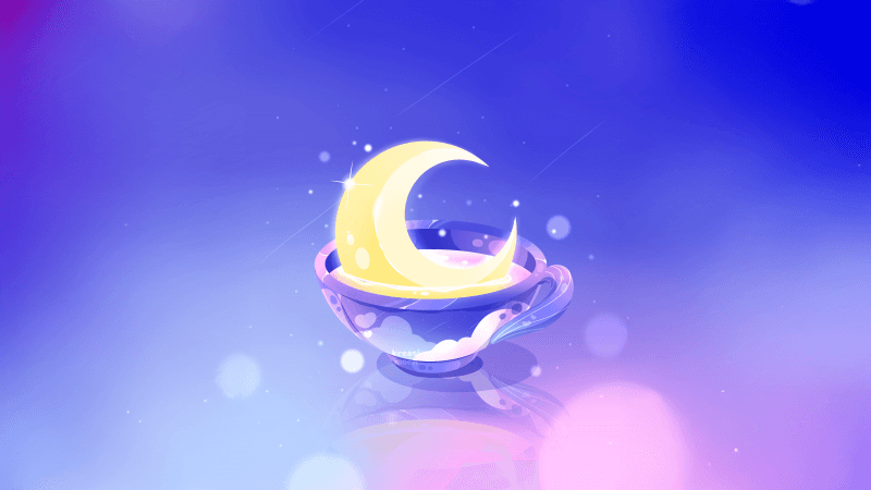 Dreamy Crescent Moon Wallpaper