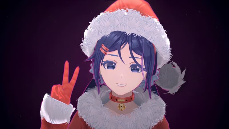 Mita (MiSide) Santa Claus Wallpaper