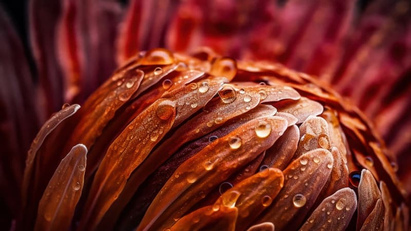 Protea flower Macro Wallpaper