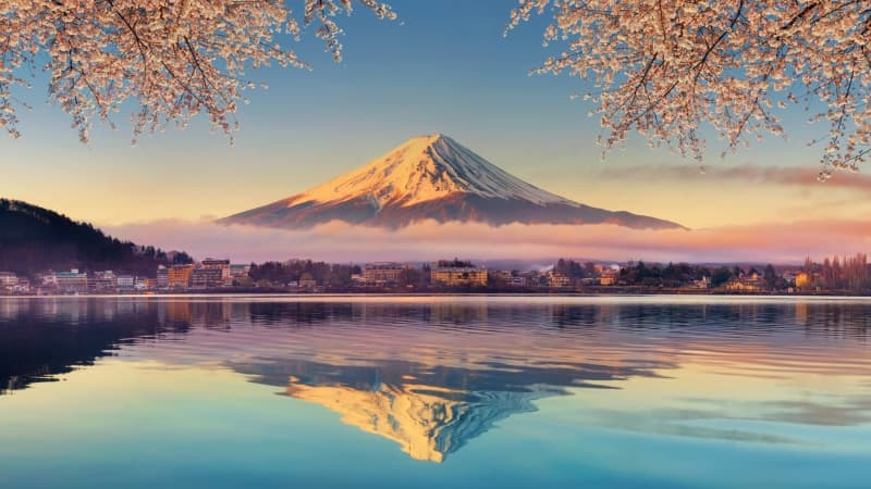 Lake Kawaguchi Mount Fuji Wallpaper