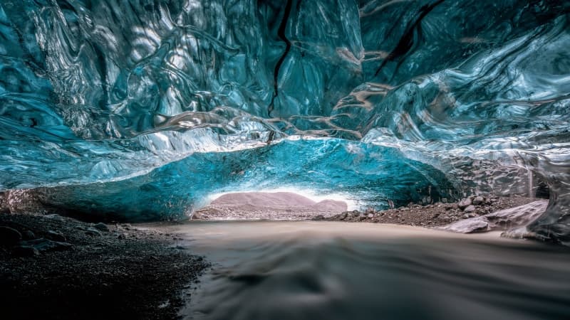 Ice Cave Heading North Wallpaper