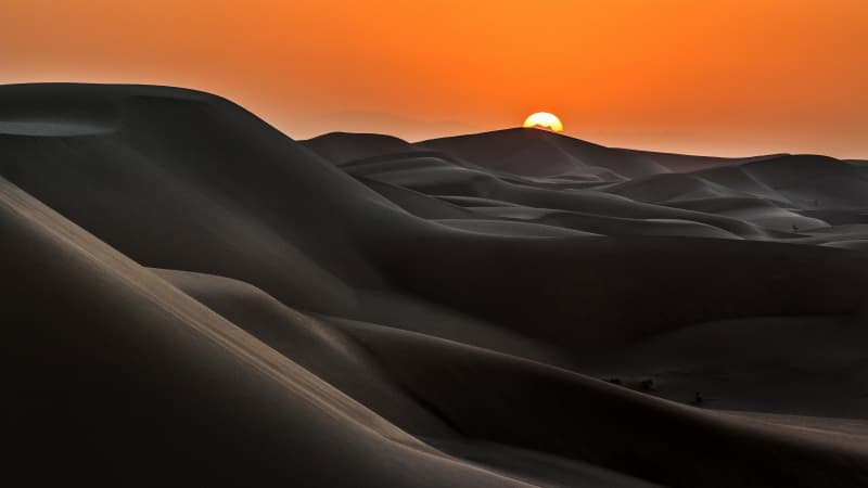 Sunrise Desert Wallpaper