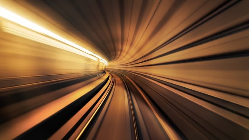 Tunnel Motion blur Wallpaper