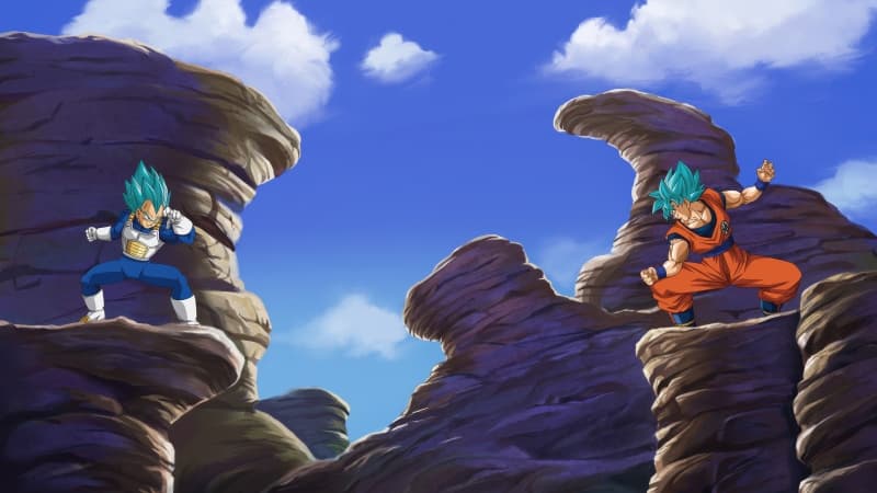 Goku vs Vegeta Battle Wallpaper