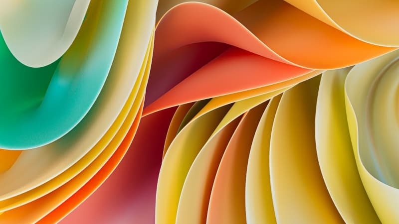 Colorful abstract 3D Render Wallpaper